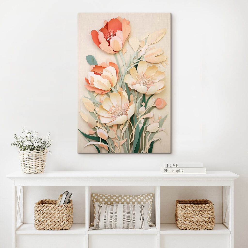 Tulipani pastello tra verdi — ambiente 2