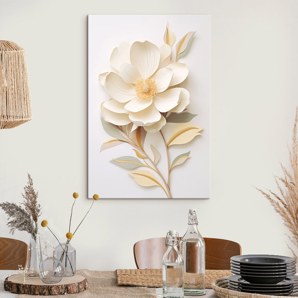 Magnolia bianca, foglie dorate — ambiente 2
