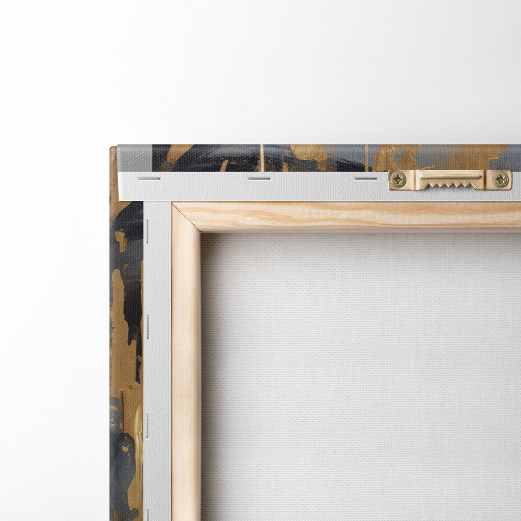 Sguardo scuro, schizzi d’oro — retro
