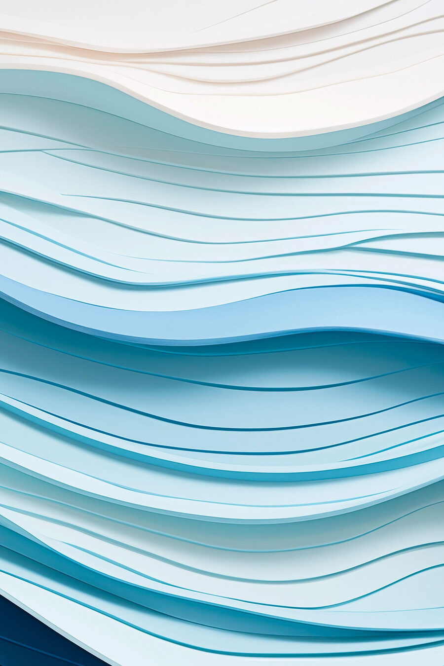 Fasce ondulate in blu — design completo