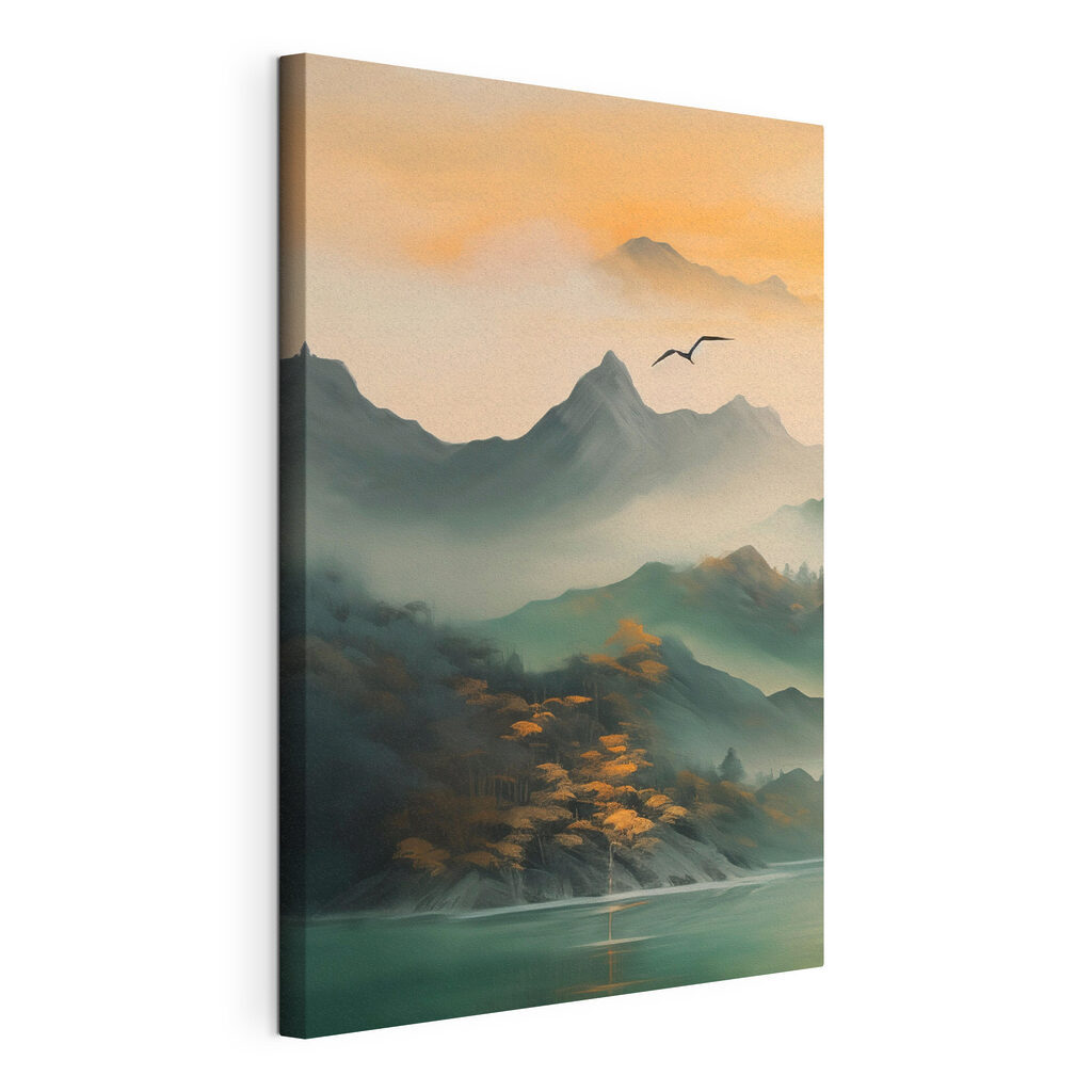 Uccello sopra la nebbia — vista del prodotto