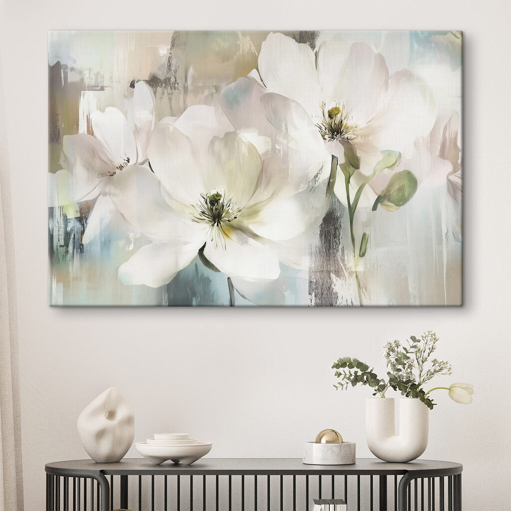 Fioritura bianca a pennellate — ambiente 1