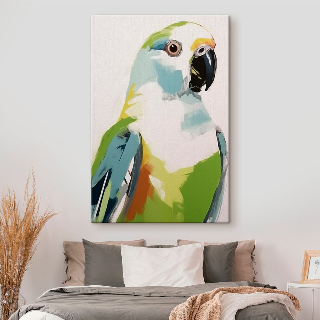 Pappagallo verde a campiture — ambiente 2