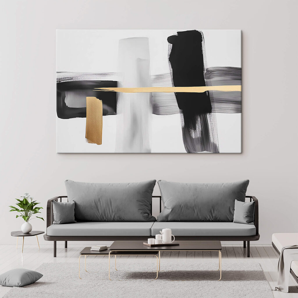 Nero con linea dorata — ambiente 2