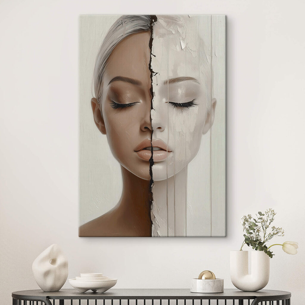 Volto diviso in due — ambiente 2