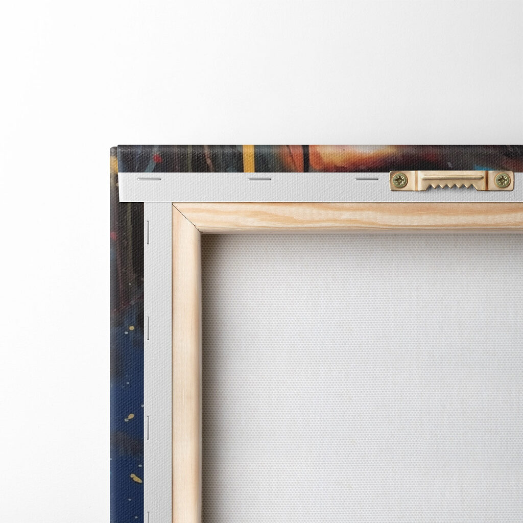 Occhi blu tra schizzi — retro