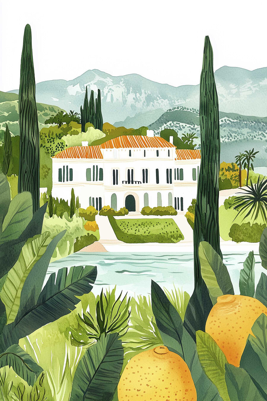 Villa tra i limoni — design completo