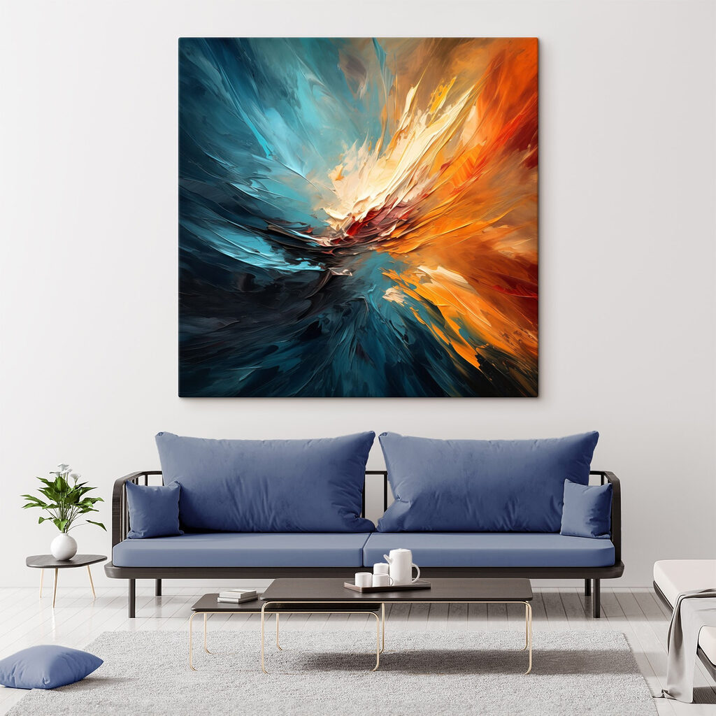 Fuoco tra correnti blu — ambiente 1