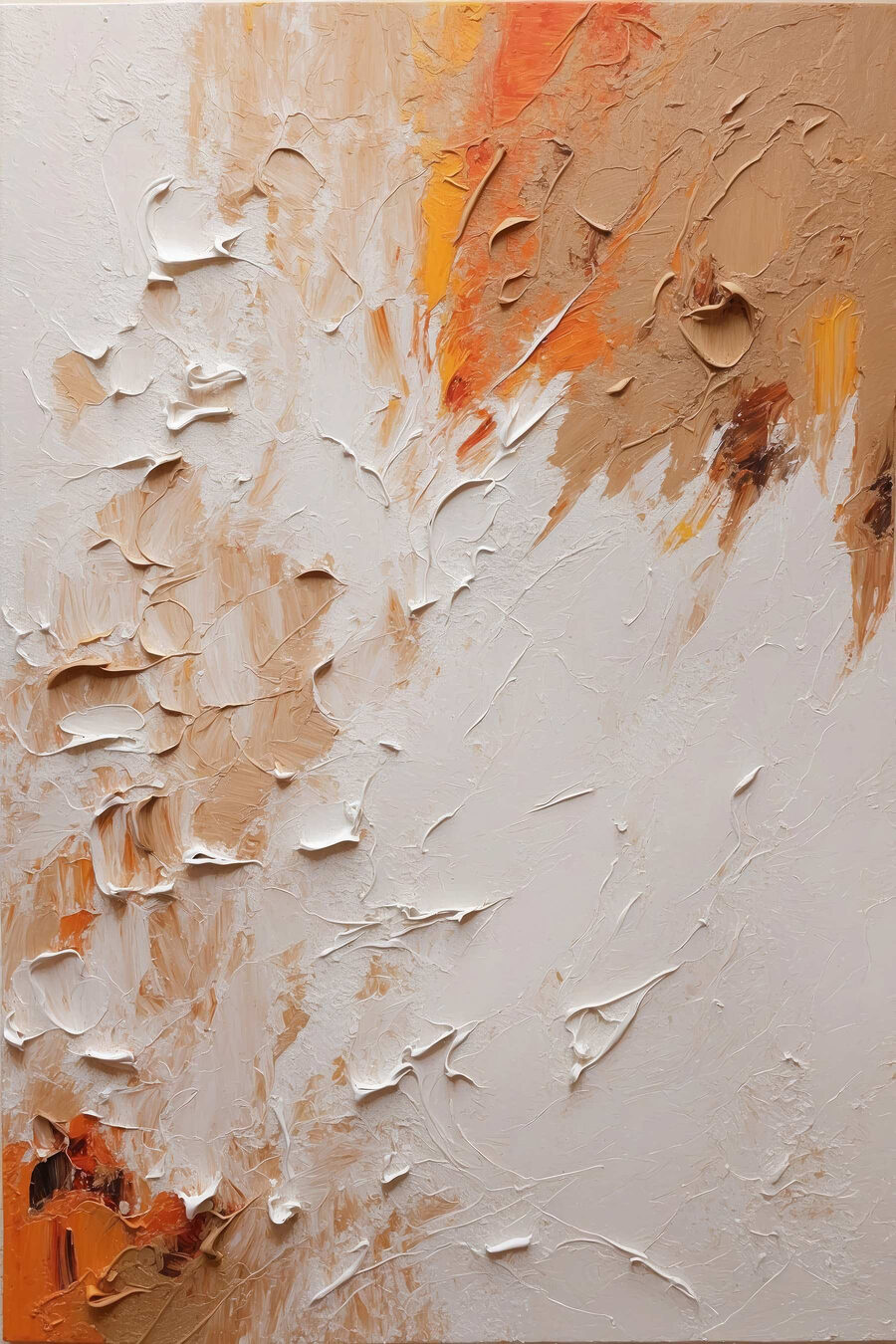 Pittura pallida, bordi arancio — design completo