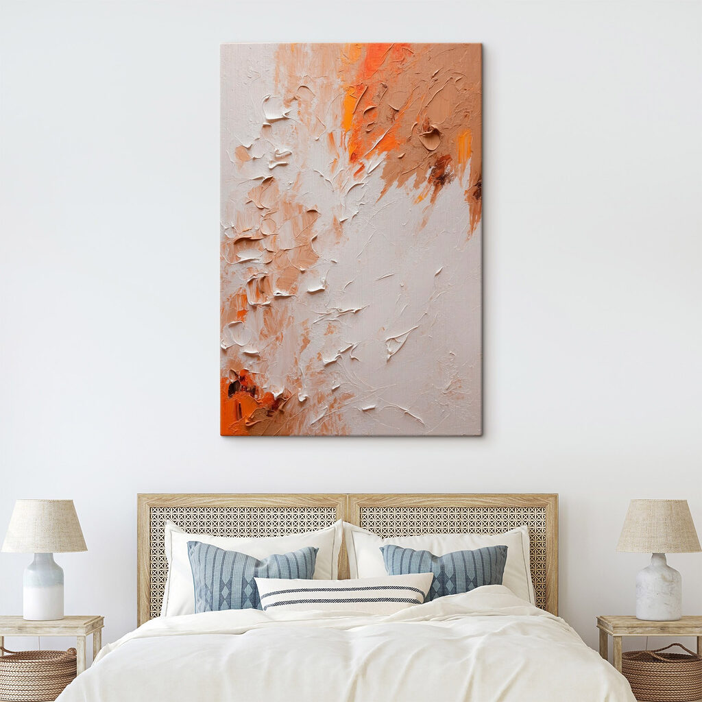 Pittura pallida, bordi arancio — ambiente 2