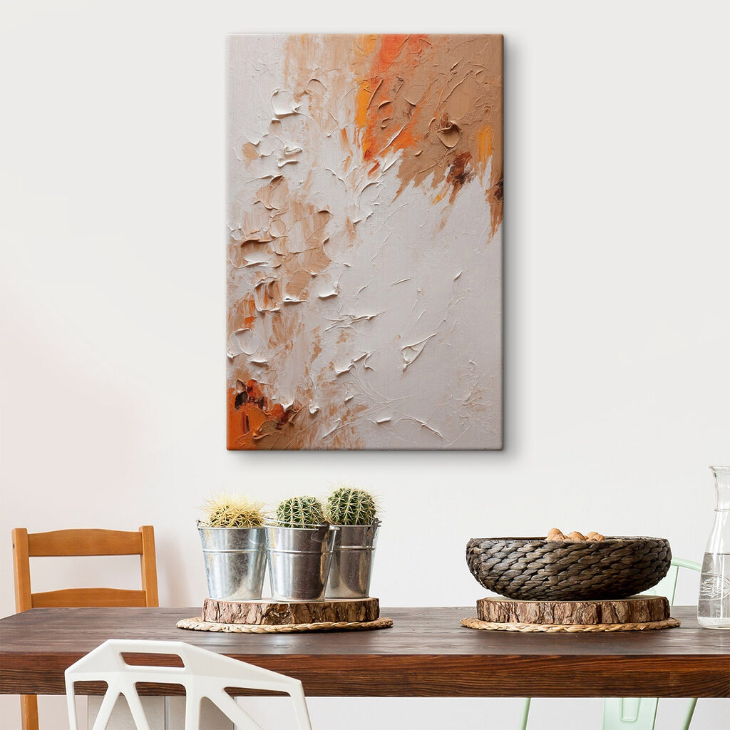 Pittura pallida, bordi arancio — ambiente 3