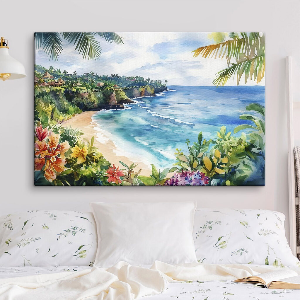 Baia tropicale con fiori — ambiente 1