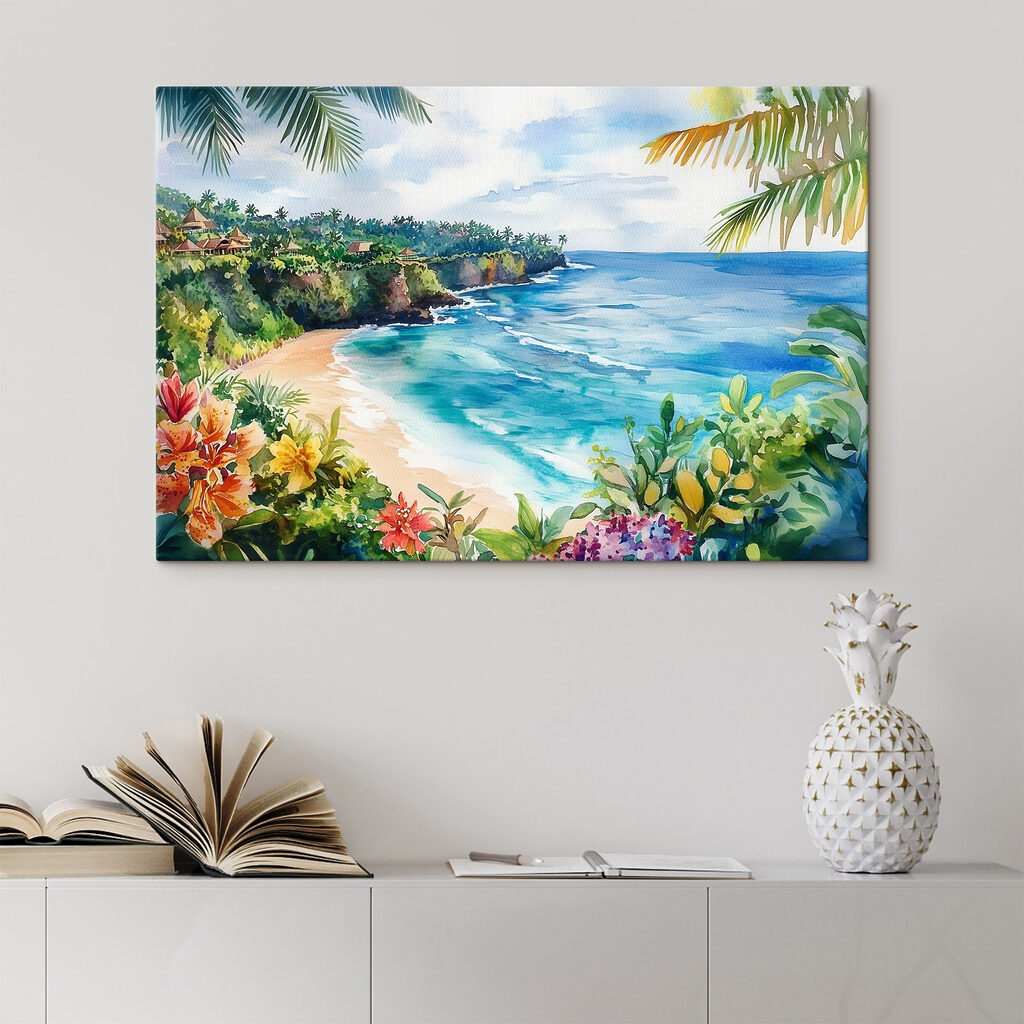 Baia tropicale con fiori — ambiente 2