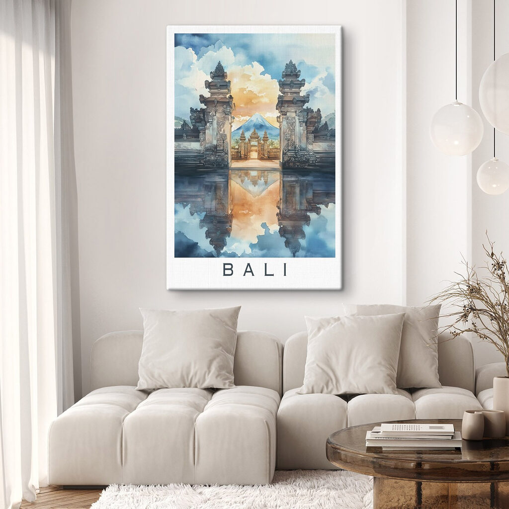 Porta balinese ad acquerello — ambiente 2
