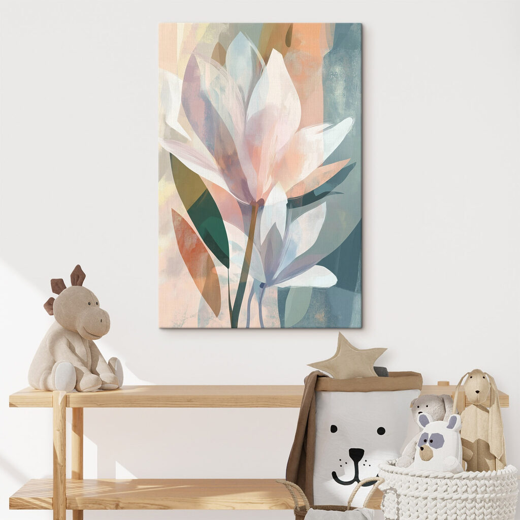 Fiore bianco e pastello — ambiente 2