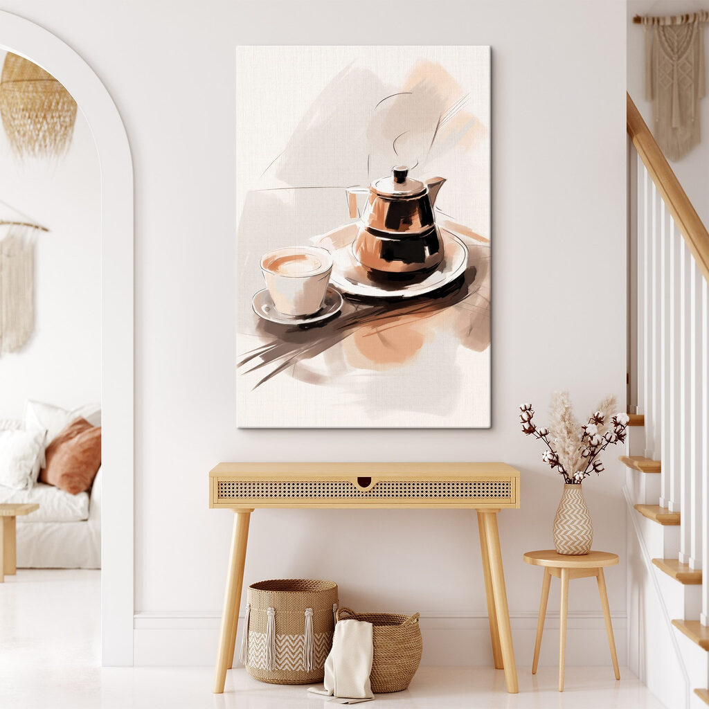 Caffettiera ad acquerello — ambiente 2