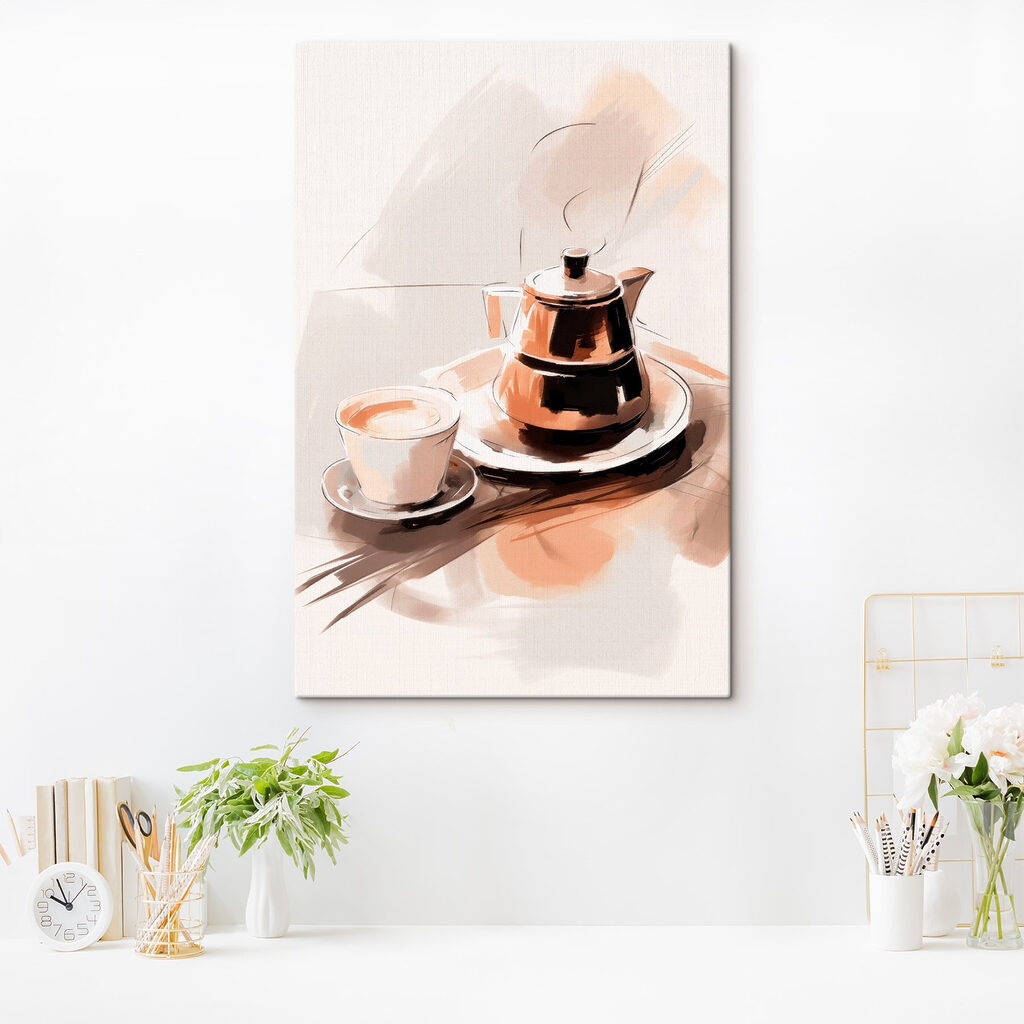 Caffettiera ad acquerello — ambiente 1