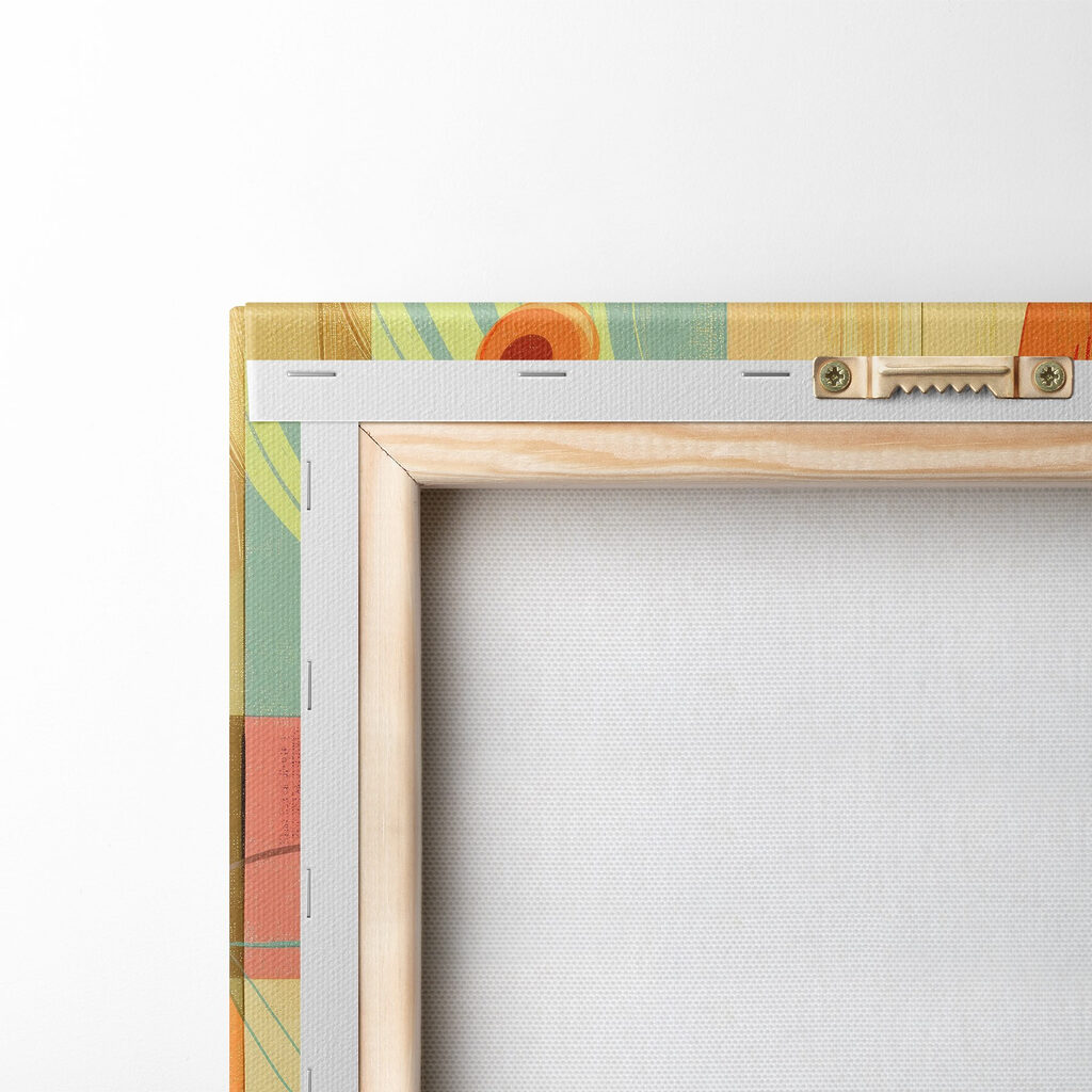 Calice in geometrie colorate — retro