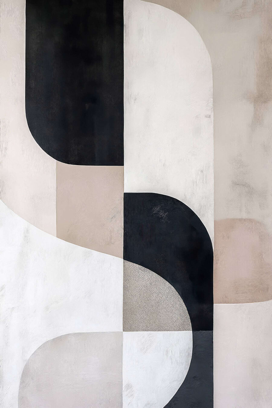 Curve nere tra sabbia — design completo