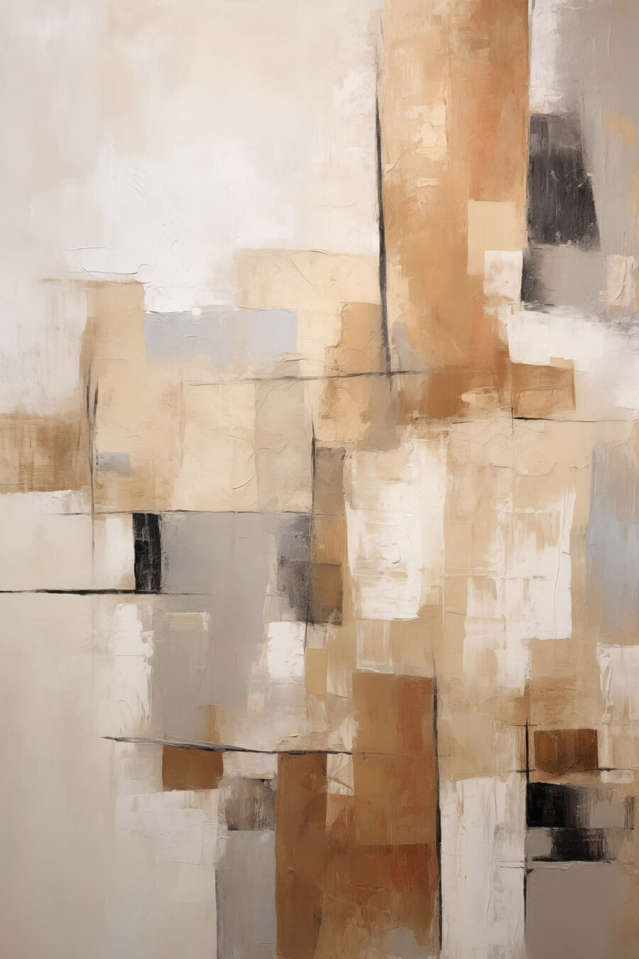 Blocchi beige con ombre — design completo