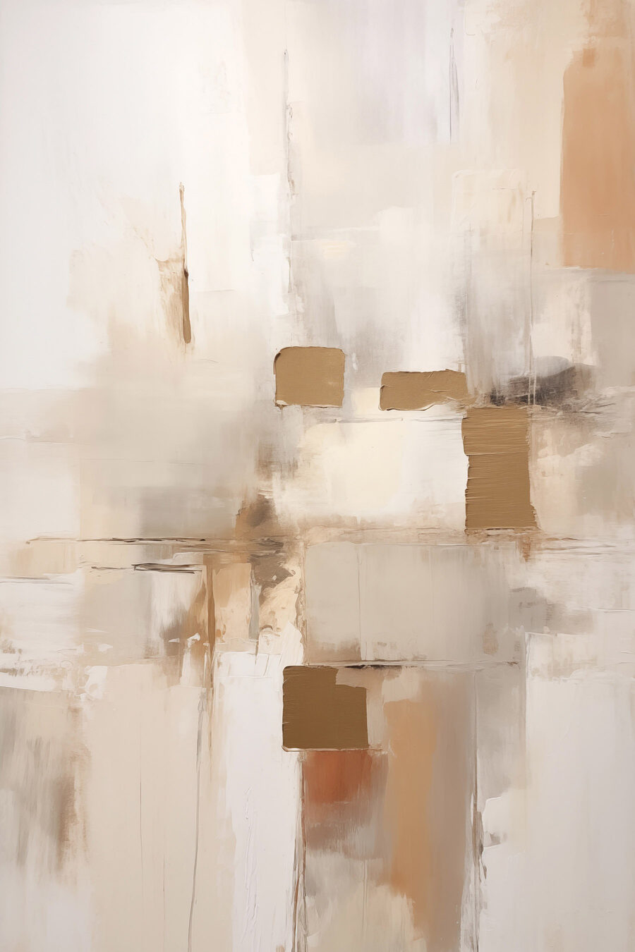 Tocchi dorati su crema — design completo