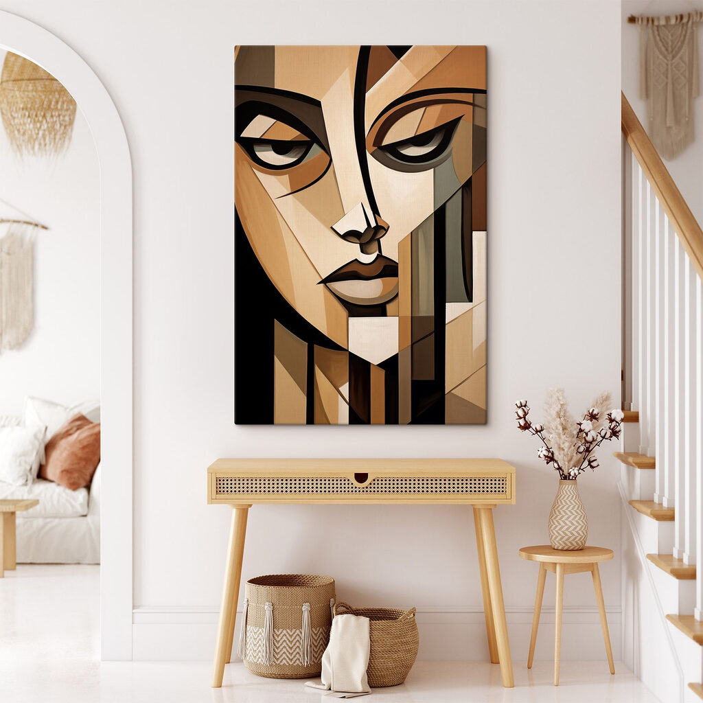 Sguardo geometrico in marrone — ambiente 1