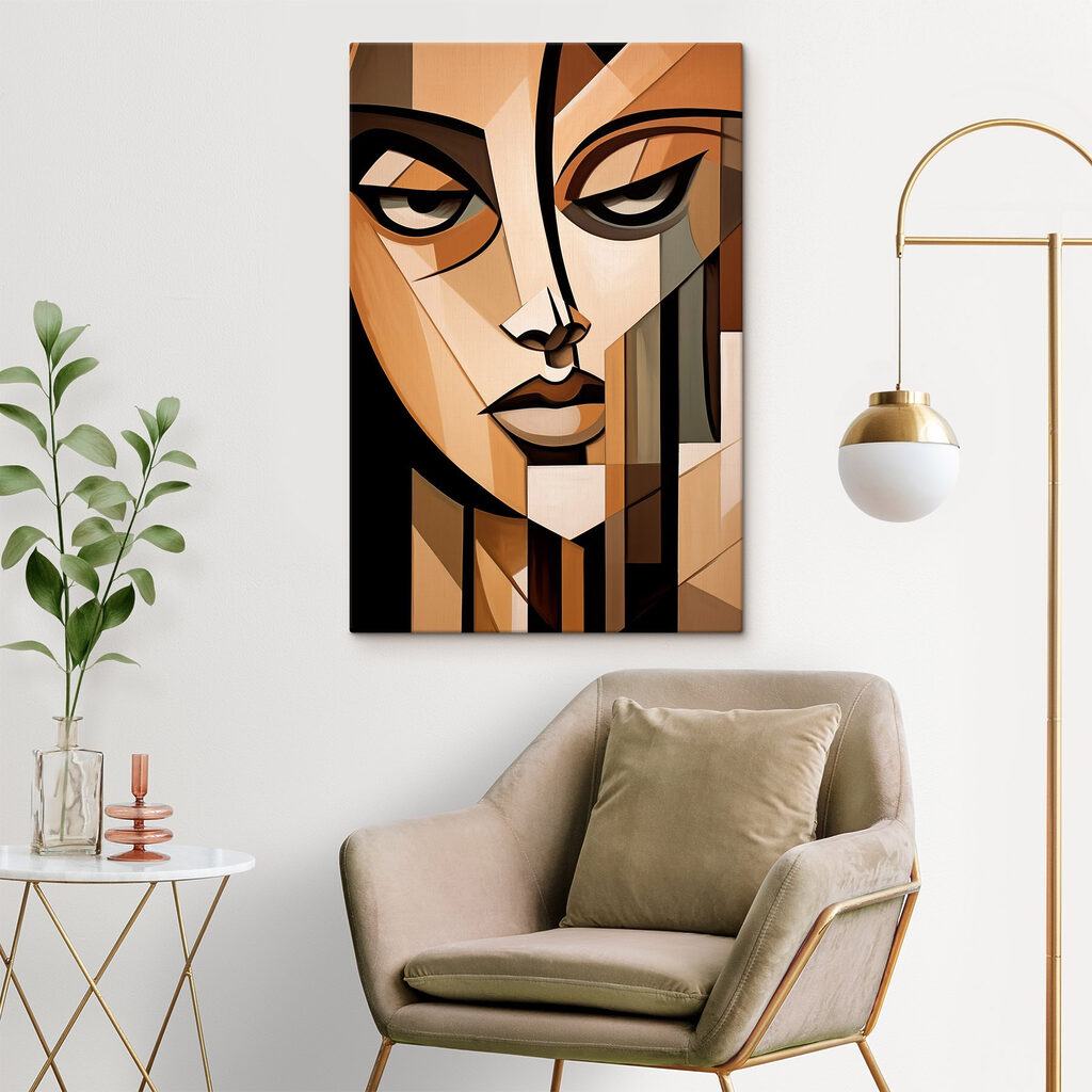 Sguardo geometrico in marrone — ambiente 2