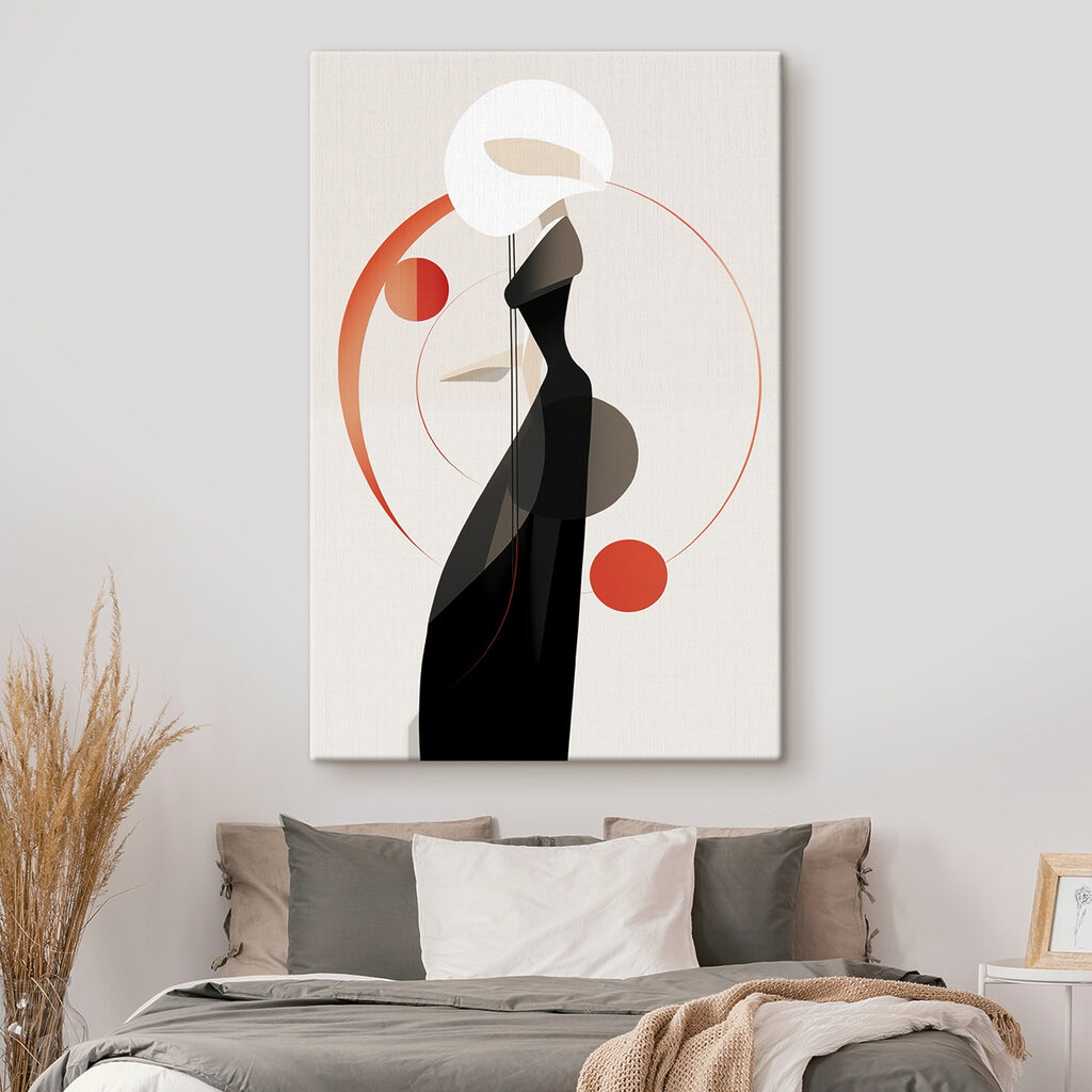 Silhouette femminile in nero — ambiente 2