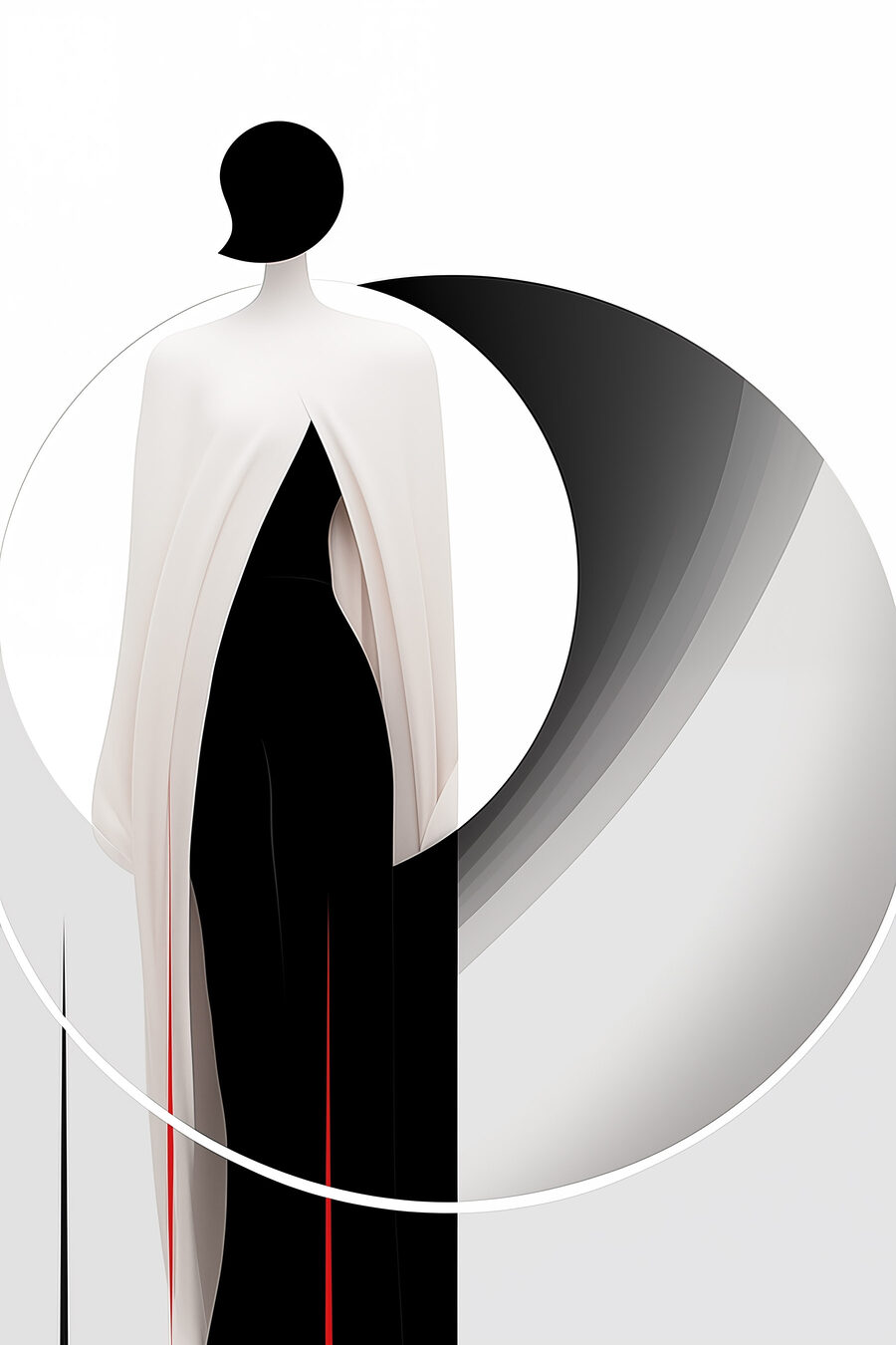Silhouette su ventaglio — design completo
