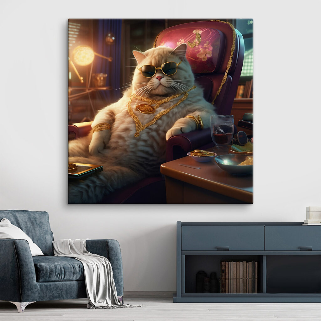 Gatto in poltrona — ambiente 1