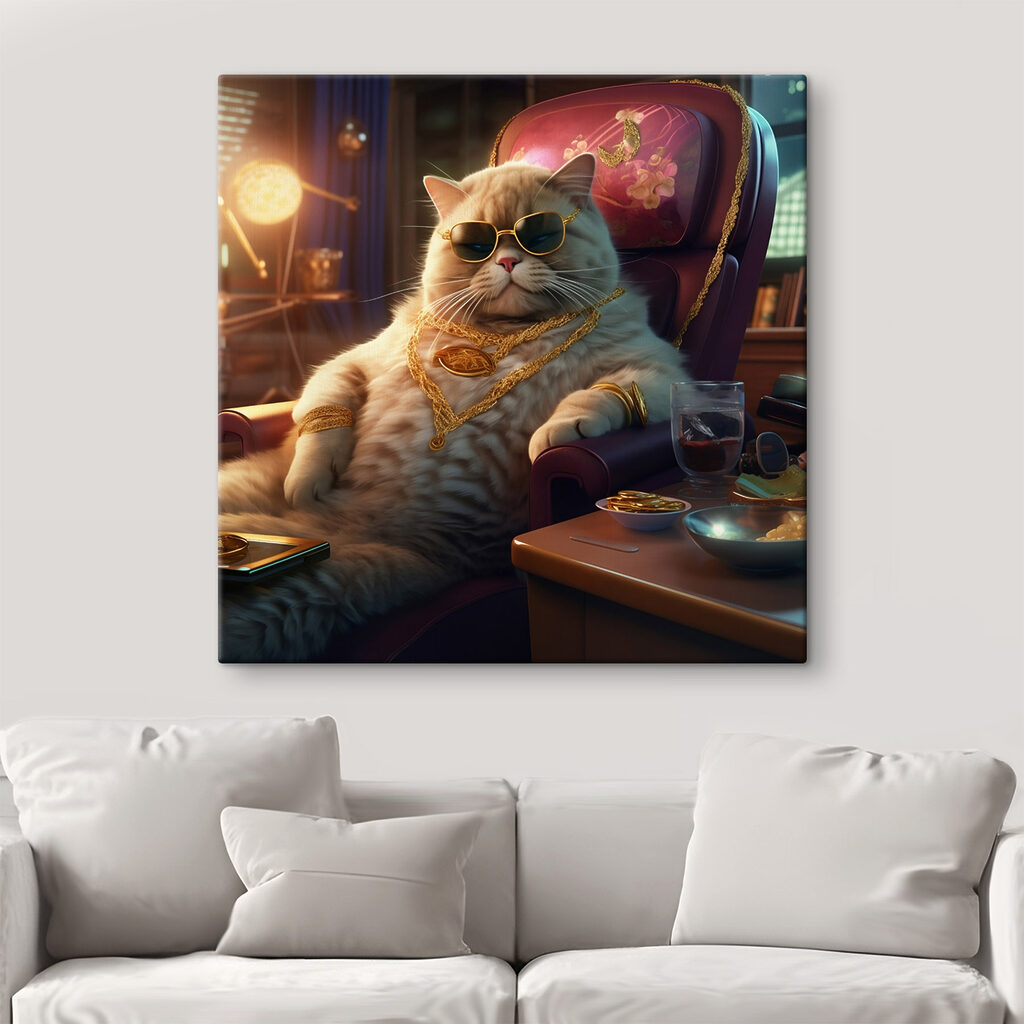 Gatto in poltrona — ambiente 2