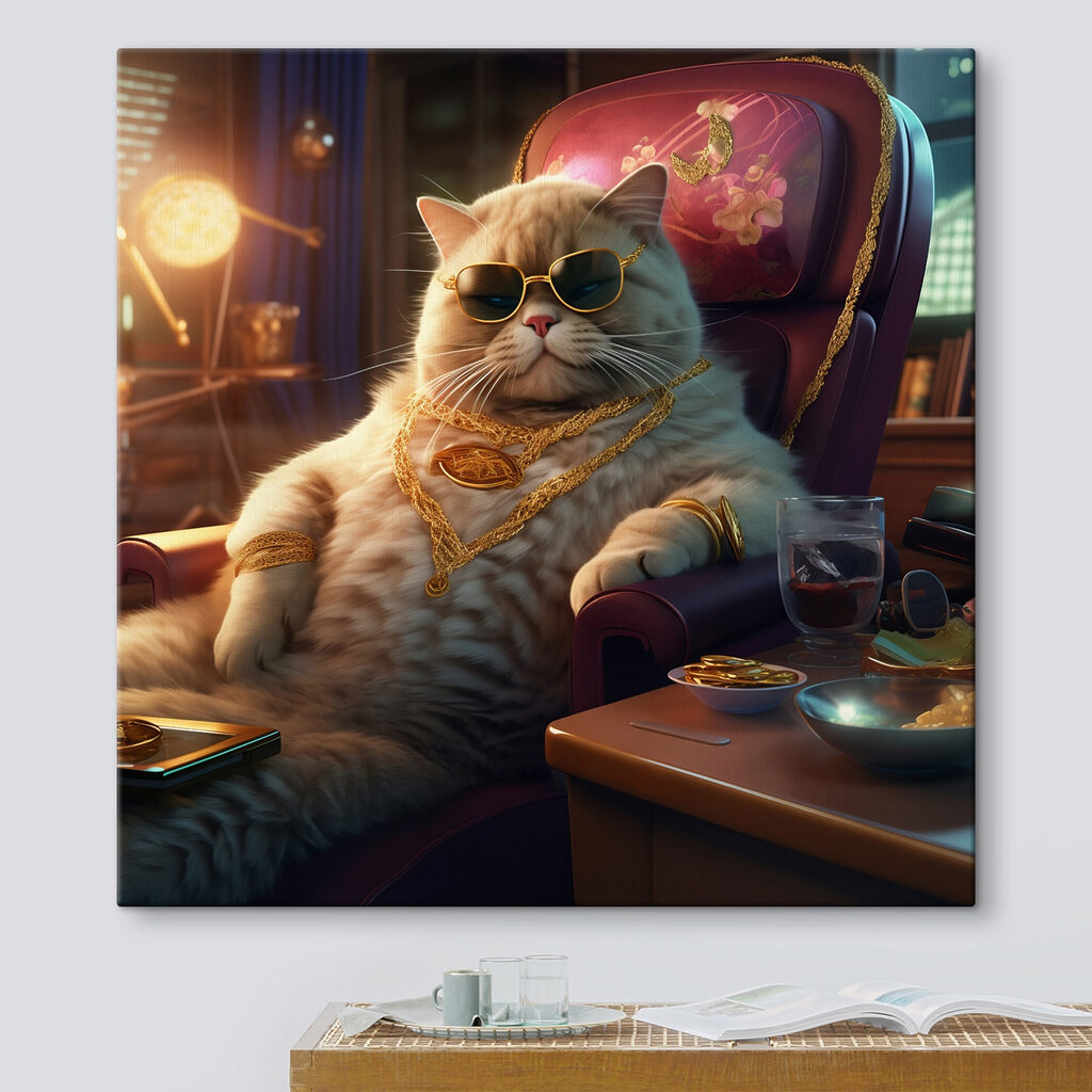 Gatto in poltrona — ambiente 3
