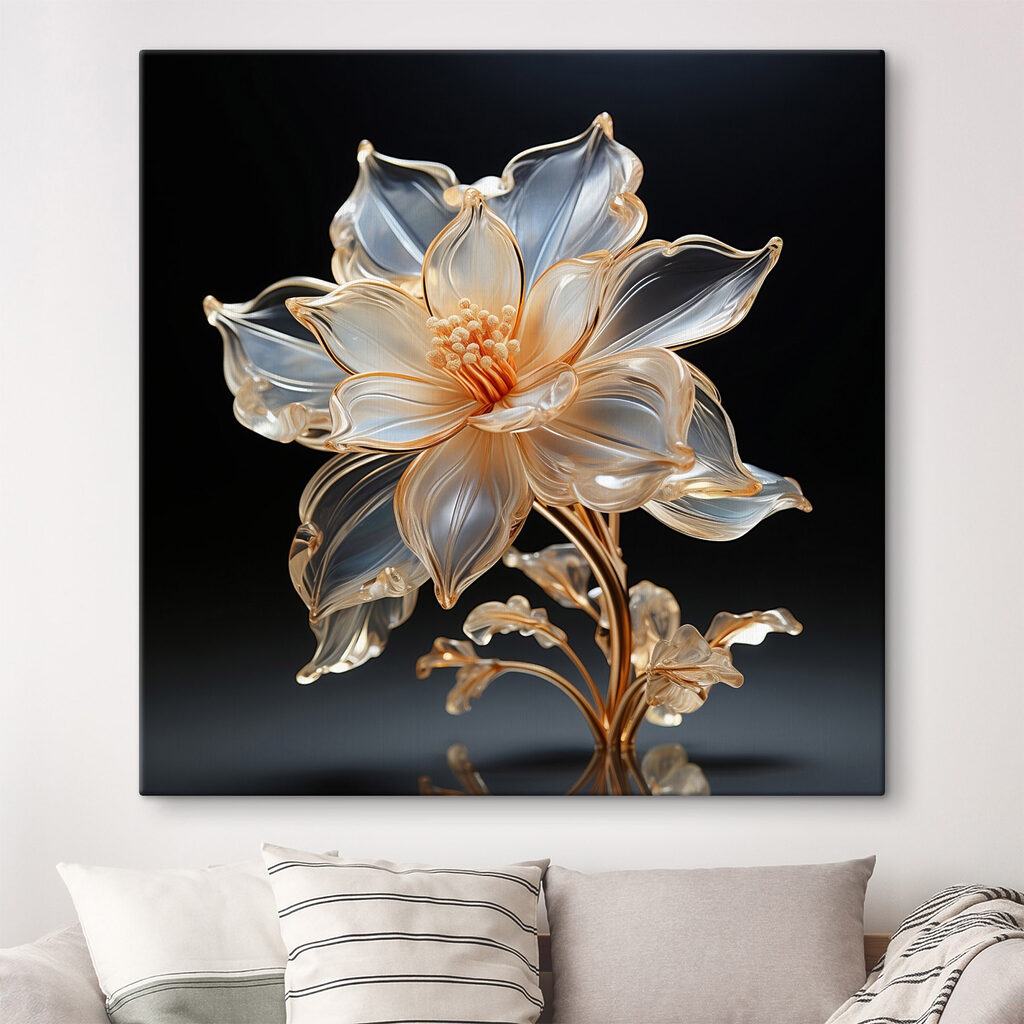 Fiore blu e oro — ambiente 2