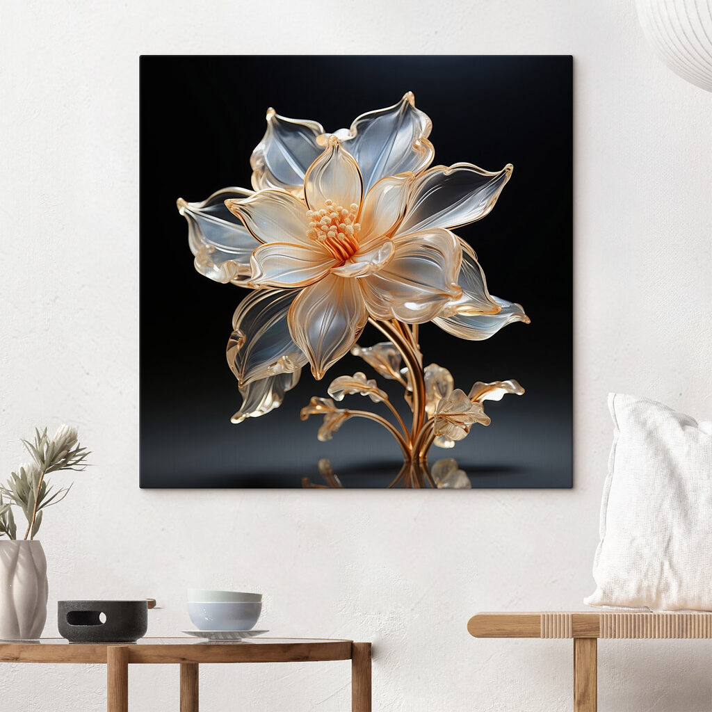 Fiore blu e oro — ambiente 1