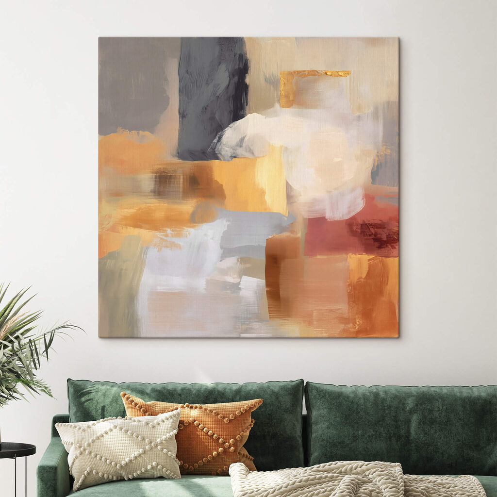 Campiture calde con grigio — ambiente 2