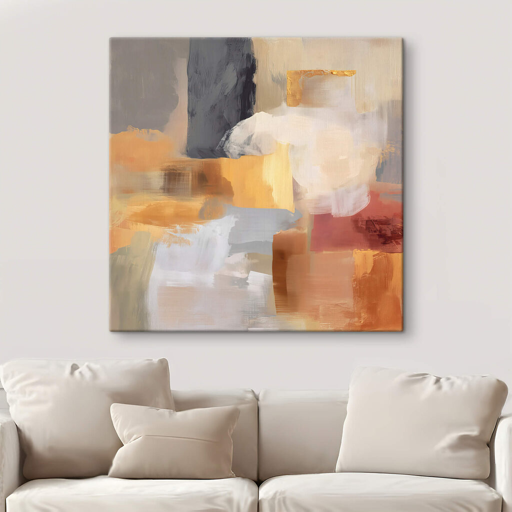Campiture calde con grigio — ambiente 3