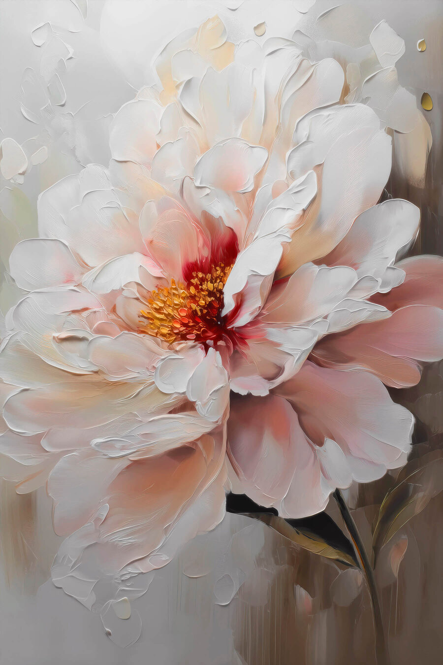 Cuore rosa e bianco — design completo