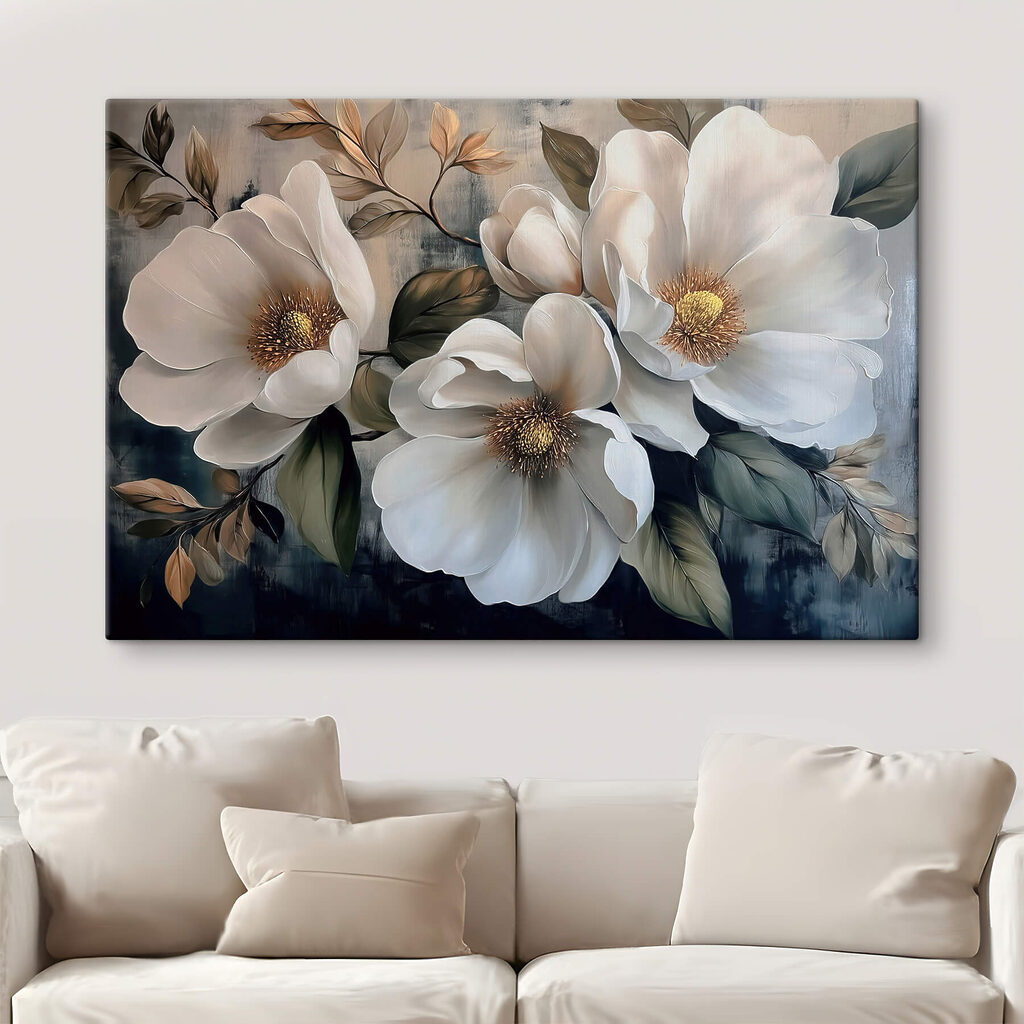 Fiori bianchi tra foglie — ambiente 2