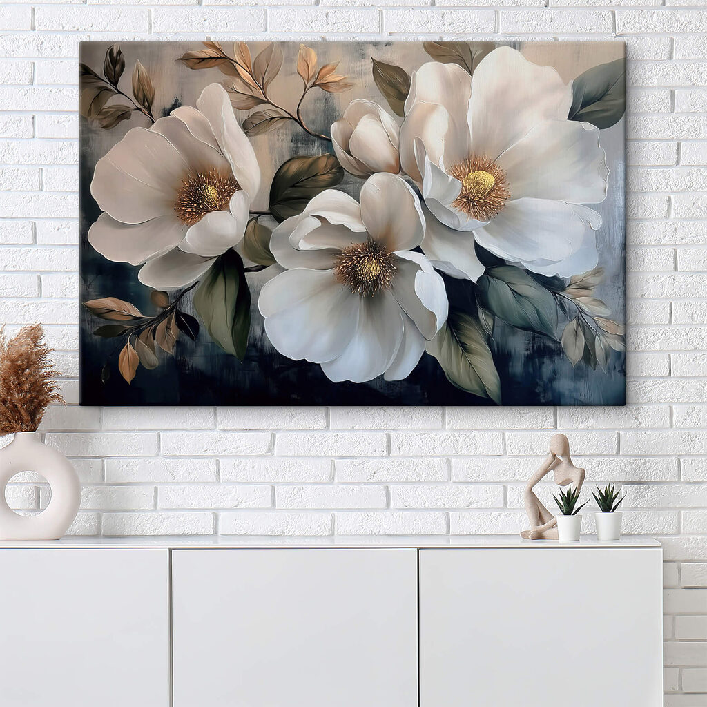 Fiori bianchi tra foglie — ambiente 3