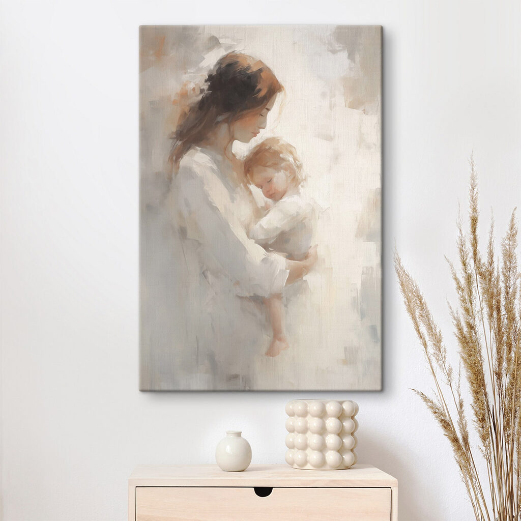 Madre abbraccia il bambino — ambiente 1