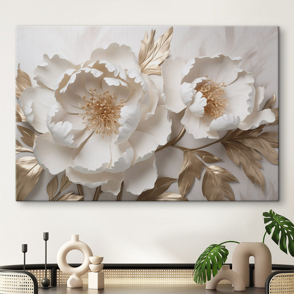 Peonie color crema — ambiente 1