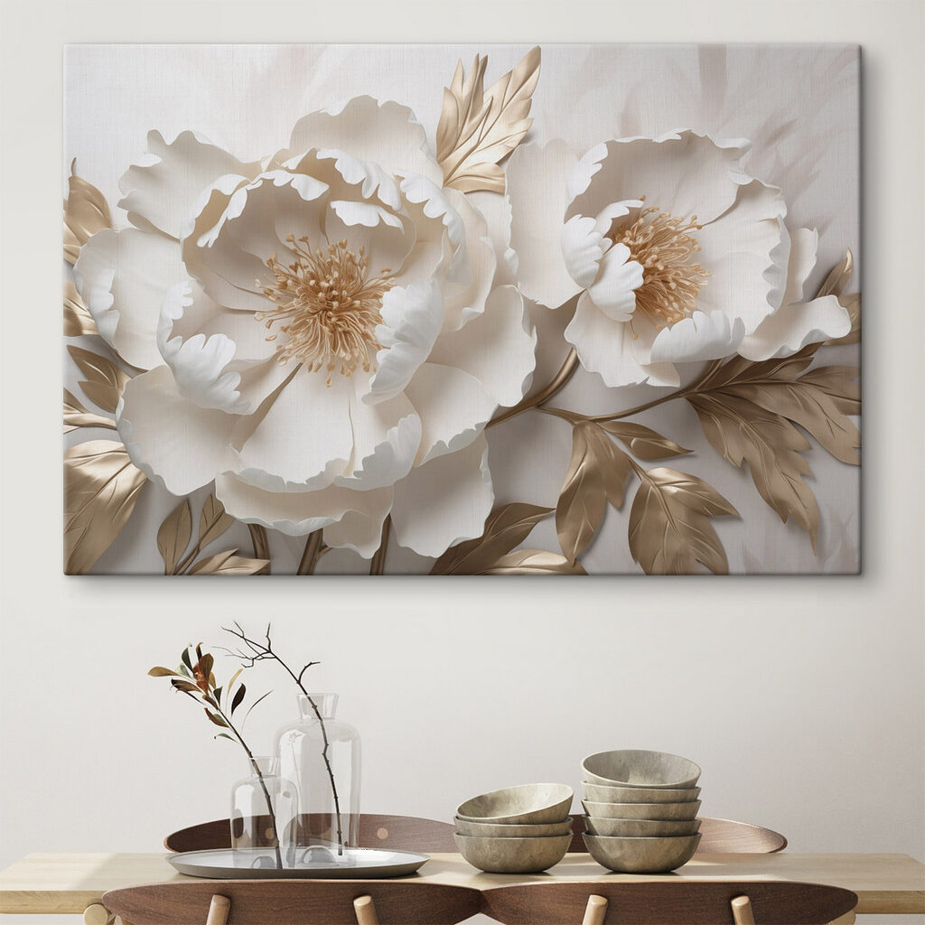 Peonie color crema — ambiente 2
