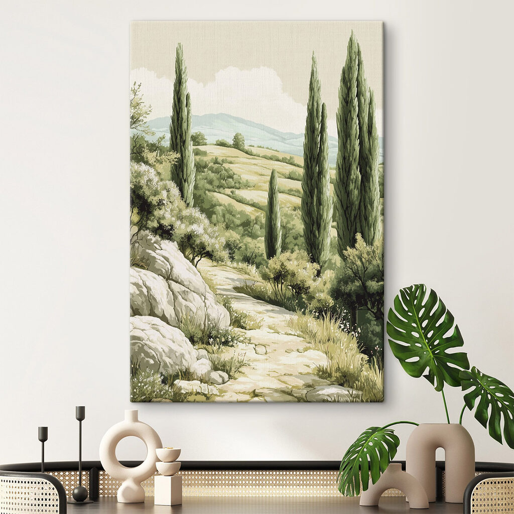 Sentiero tra i cipressi — ambiente 1