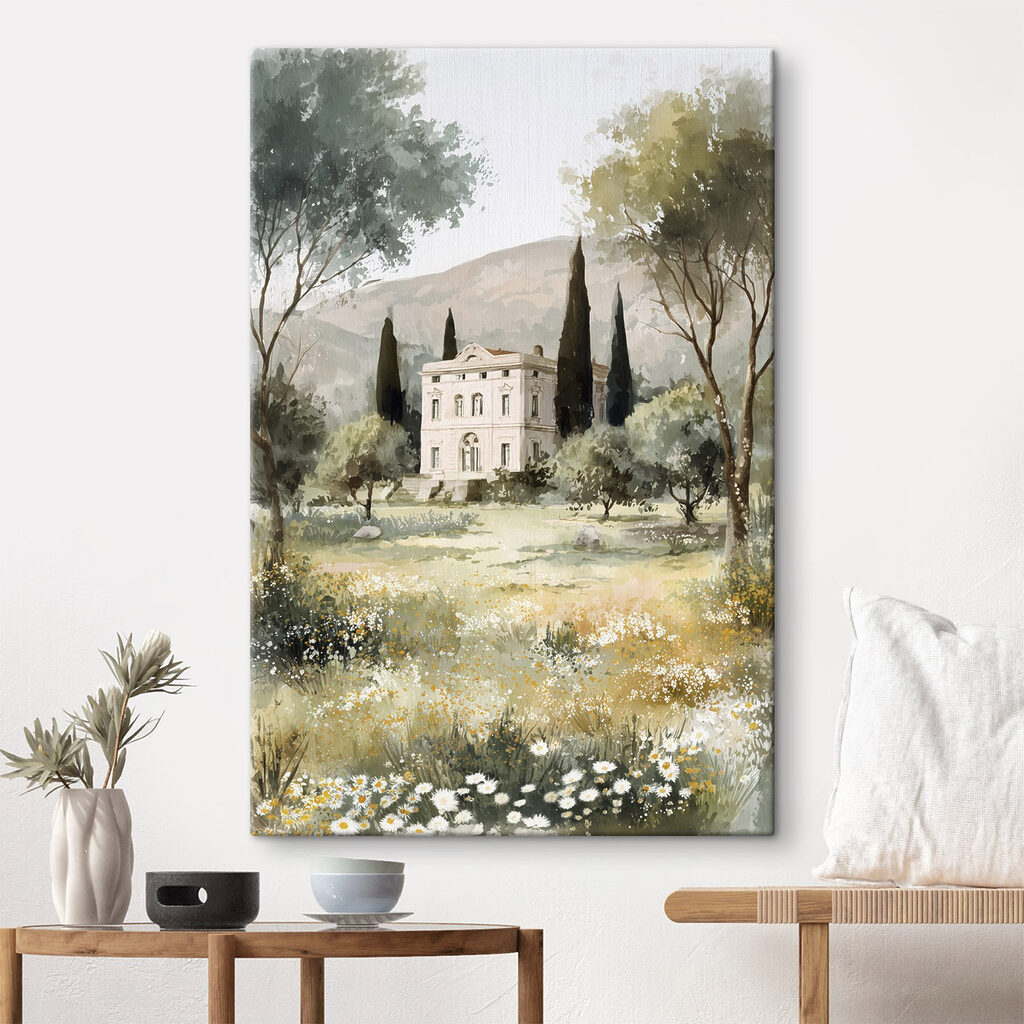 Villa oltre il prato in un ambiente