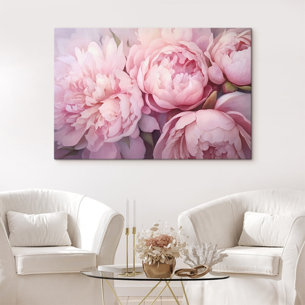 Peonie rosa in fiore — ambiente 1