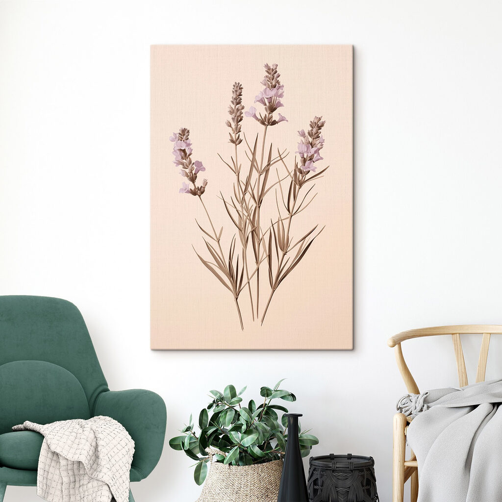 Lavanda su sfondo pesca — ambiente 1