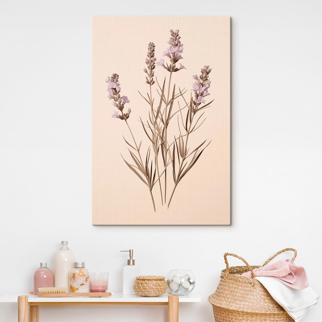 Lavanda su sfondo pesca — ambiente 2