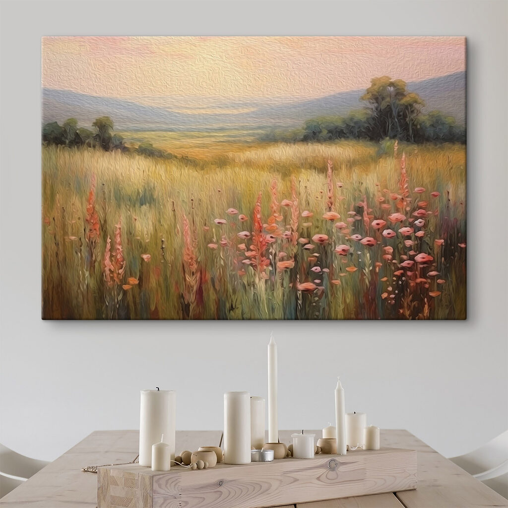 Fiori rosa nel prato — ambiente 2