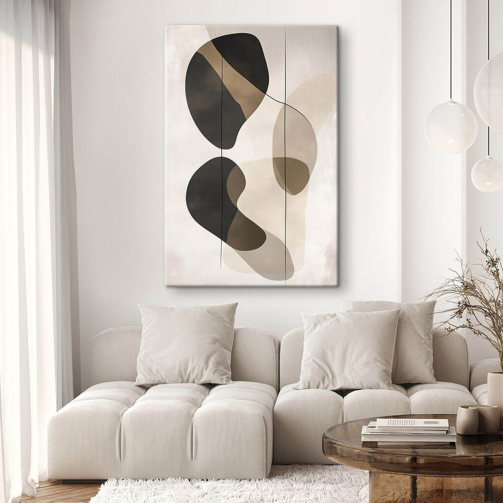 Forme scure con linee in un ambiente