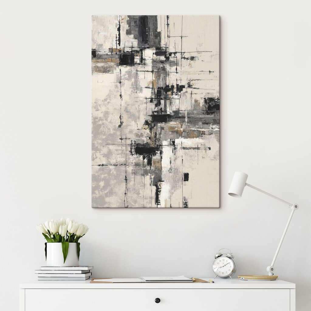 Tracce grigie su bianco — ambiente 2